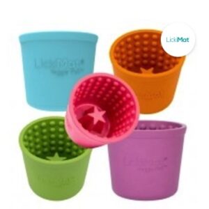 Lickimat YOGGI POT (groen, oranje, paars, turquoise, roze)