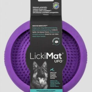 Lickimat UFO 18.5cm (paars, turquoise, roze, groen en oranje)
