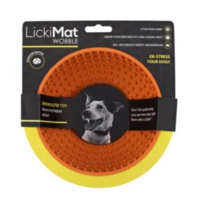 Lickimat Wobble 16cm (oranje, groen, paars, turquoise)
